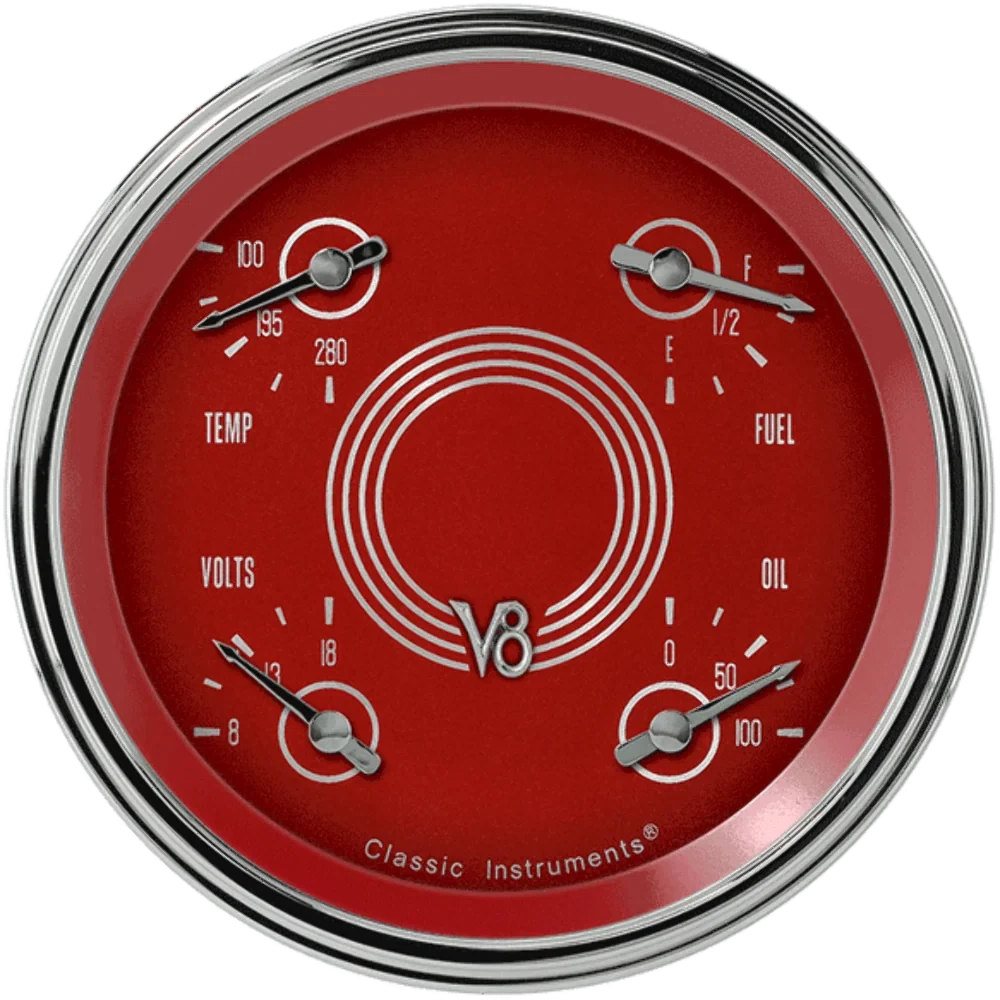 V8 Red Steelie 4 5_8_ Quad V8RS75SLC